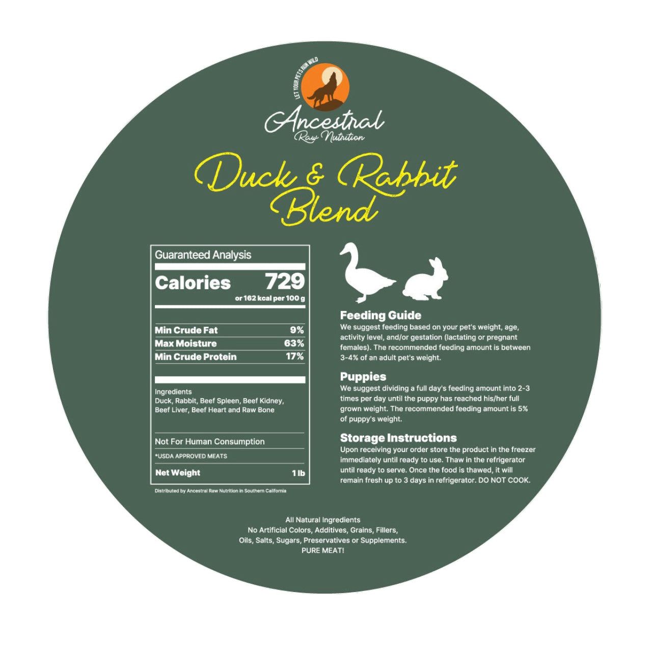 A fatty and mineral-packed blend, loaded with whole animal nutrition to keep your active canine fuller for longer.