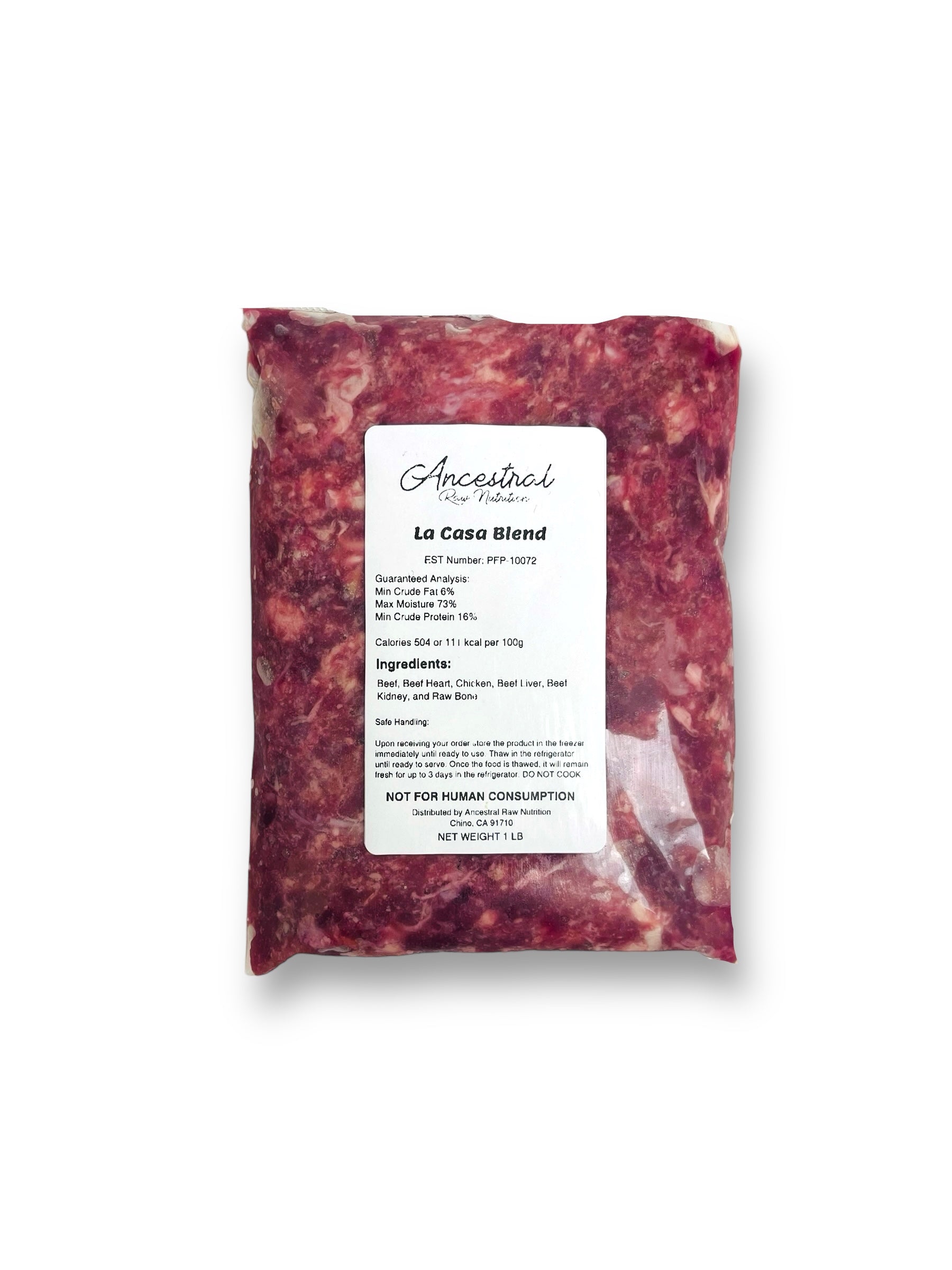 Frozen La Casa Blend 100 LB bulk box