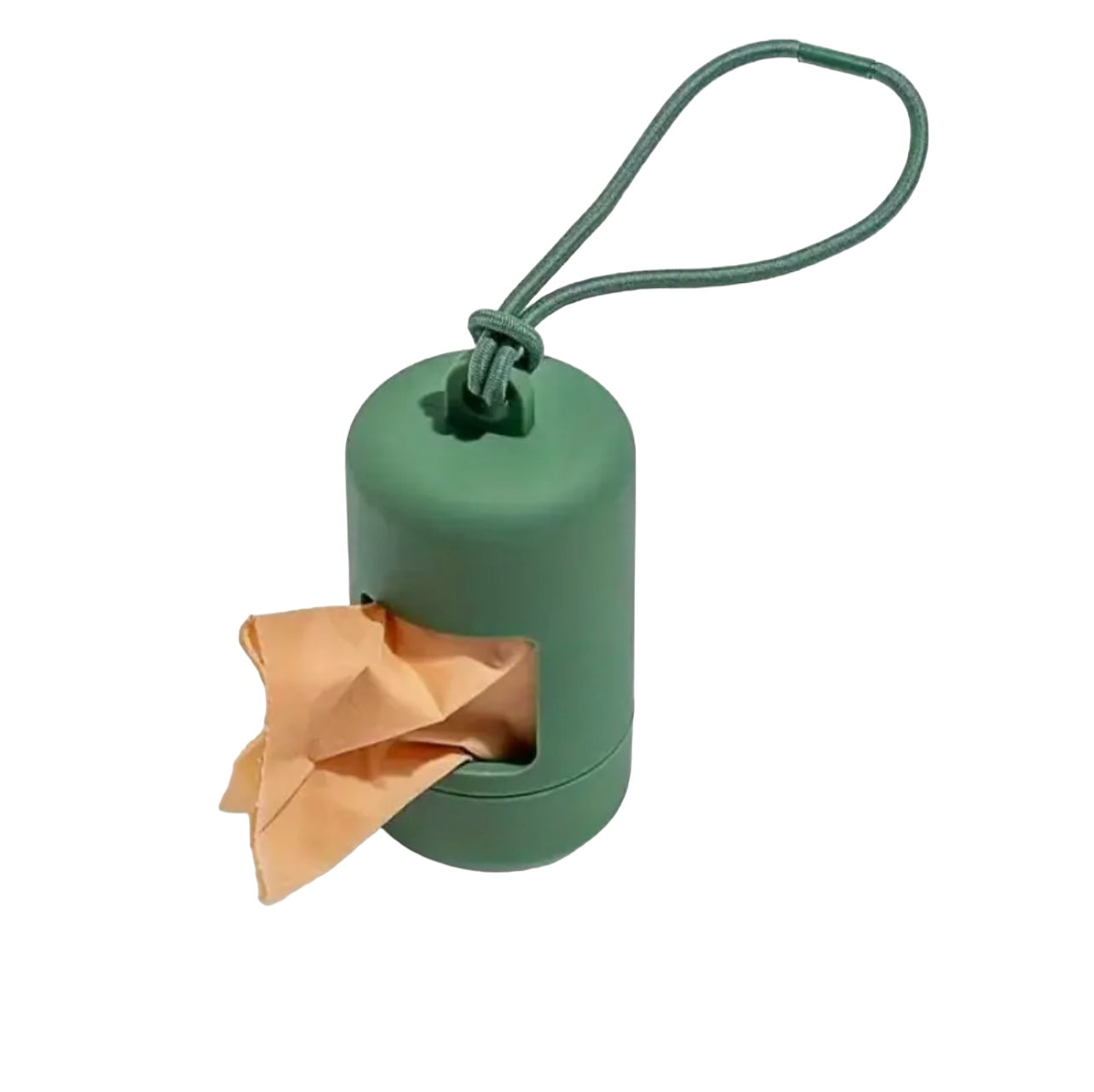 Dog Poop Bag Holder and Dispenser with Leash Attachment