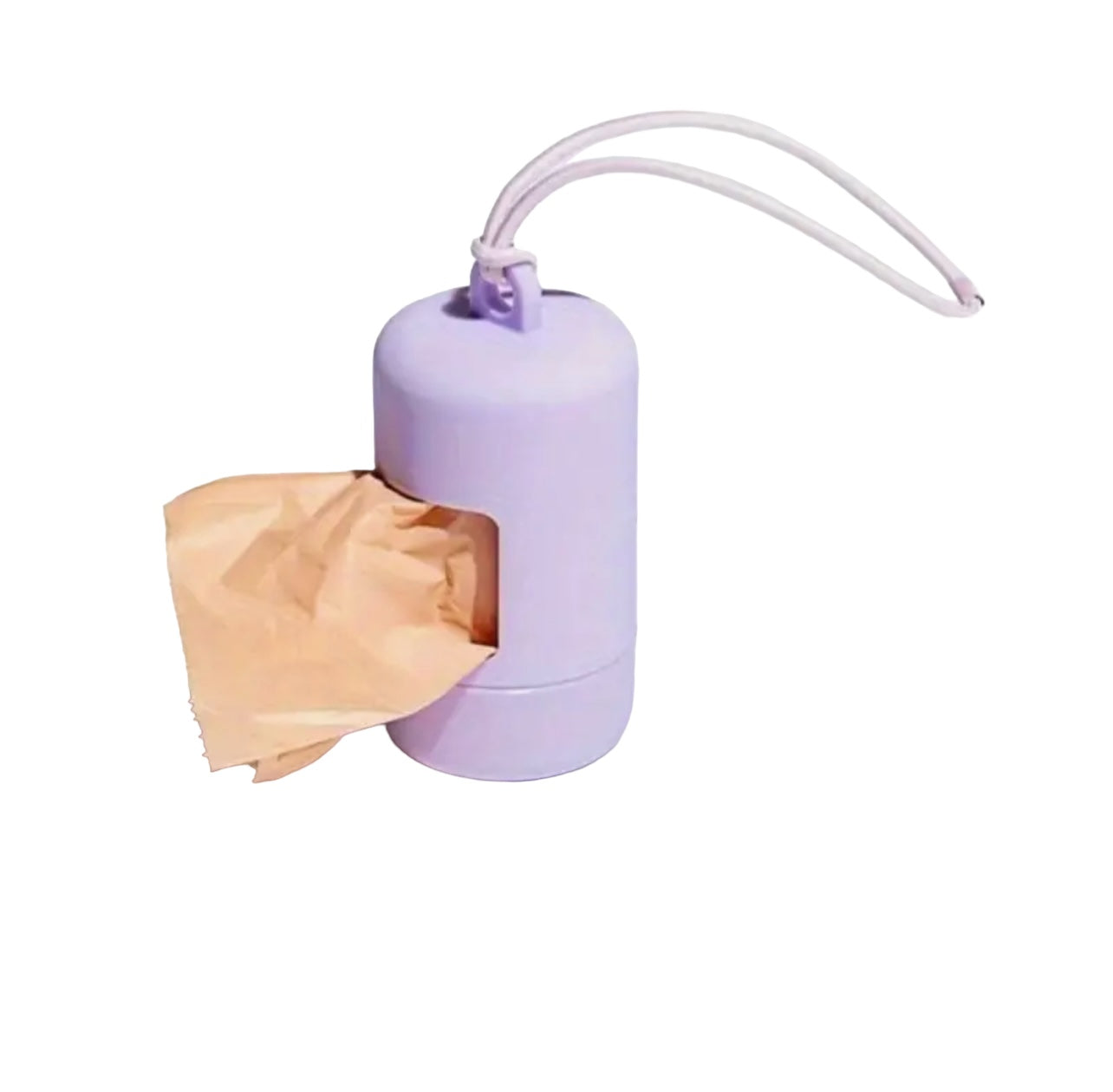 Dog Poop Bag Holder and Dispenser with Leash Attachment