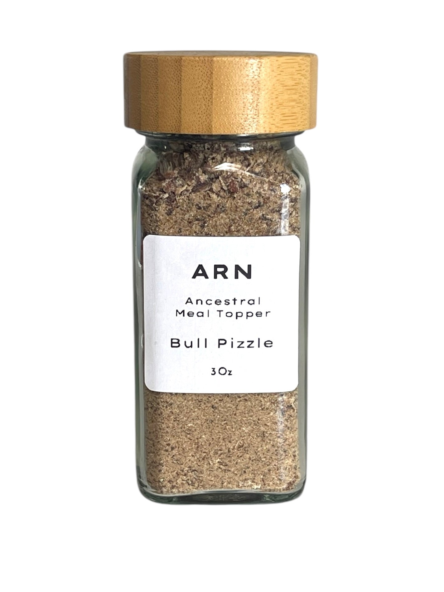 Natural USA-sourced bull pizzle for dogs in Ancestral Raw Nutrition container