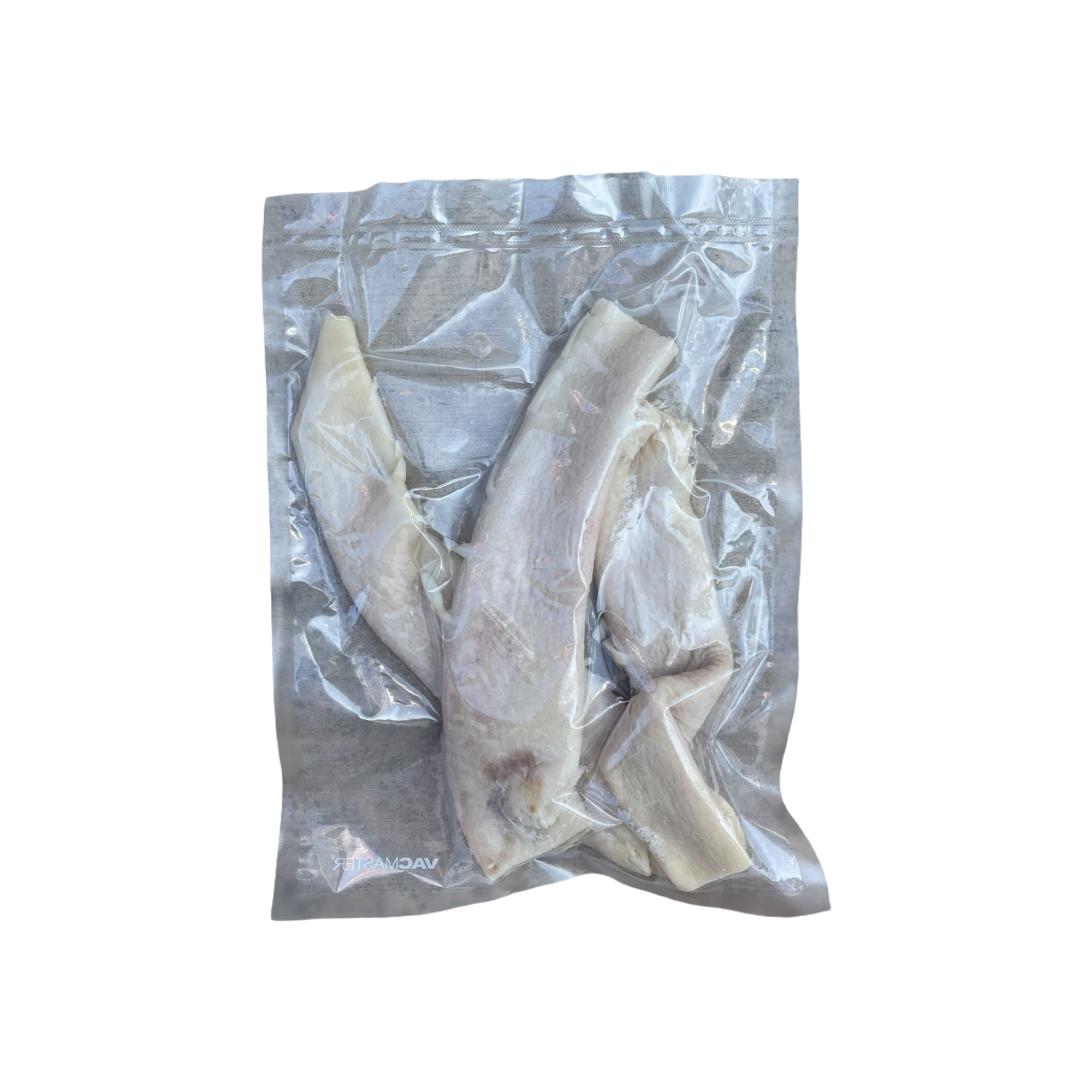 Single-ingredient raw beef aorta in packaging