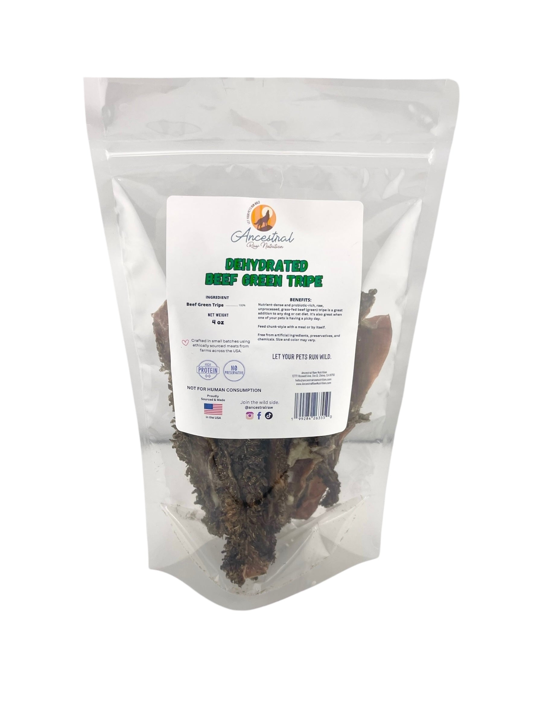 Dehydrated Beef Green Tripe