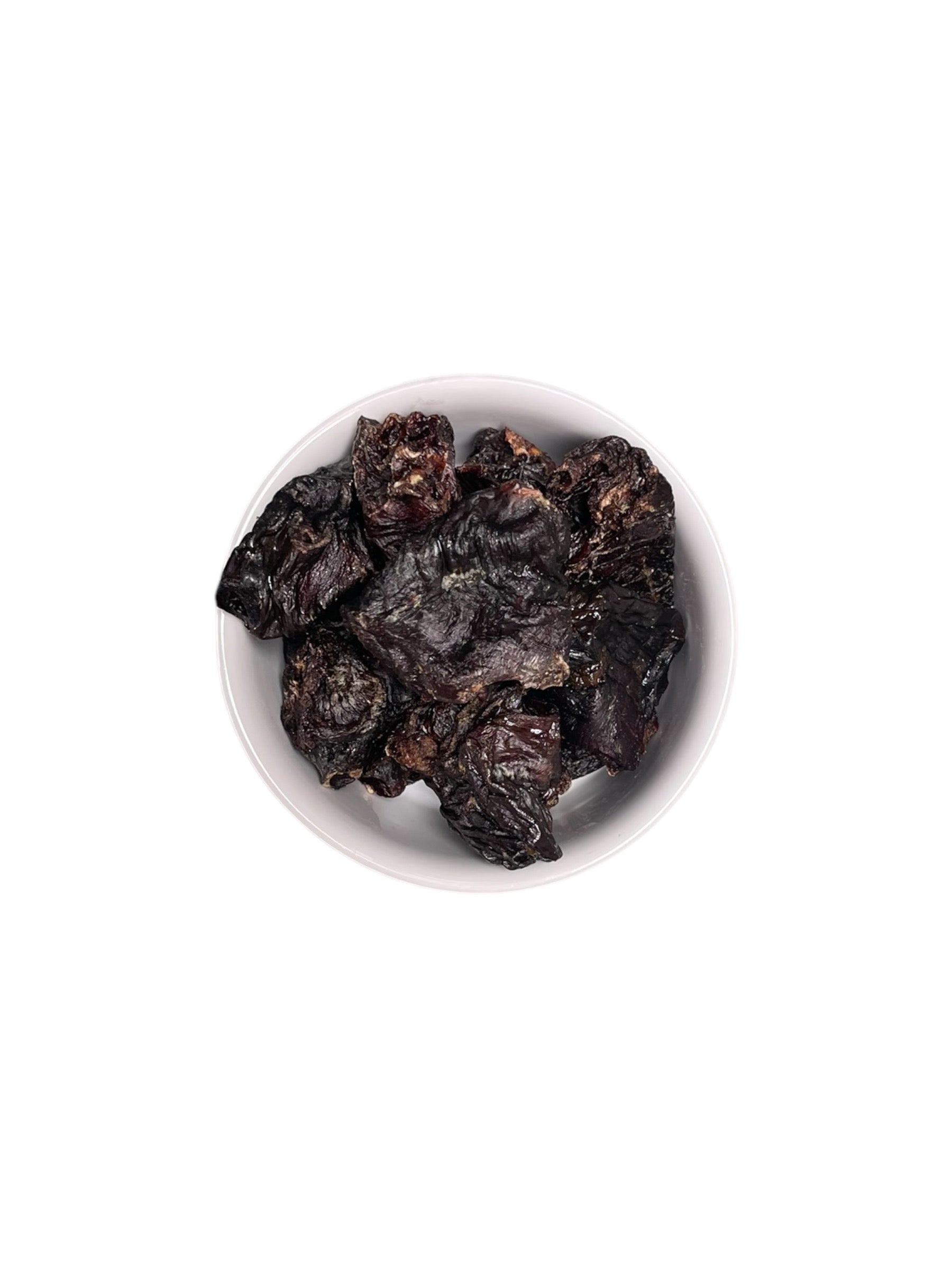 Chewy and natural dehydrated turkey heart treat for dogs and cats