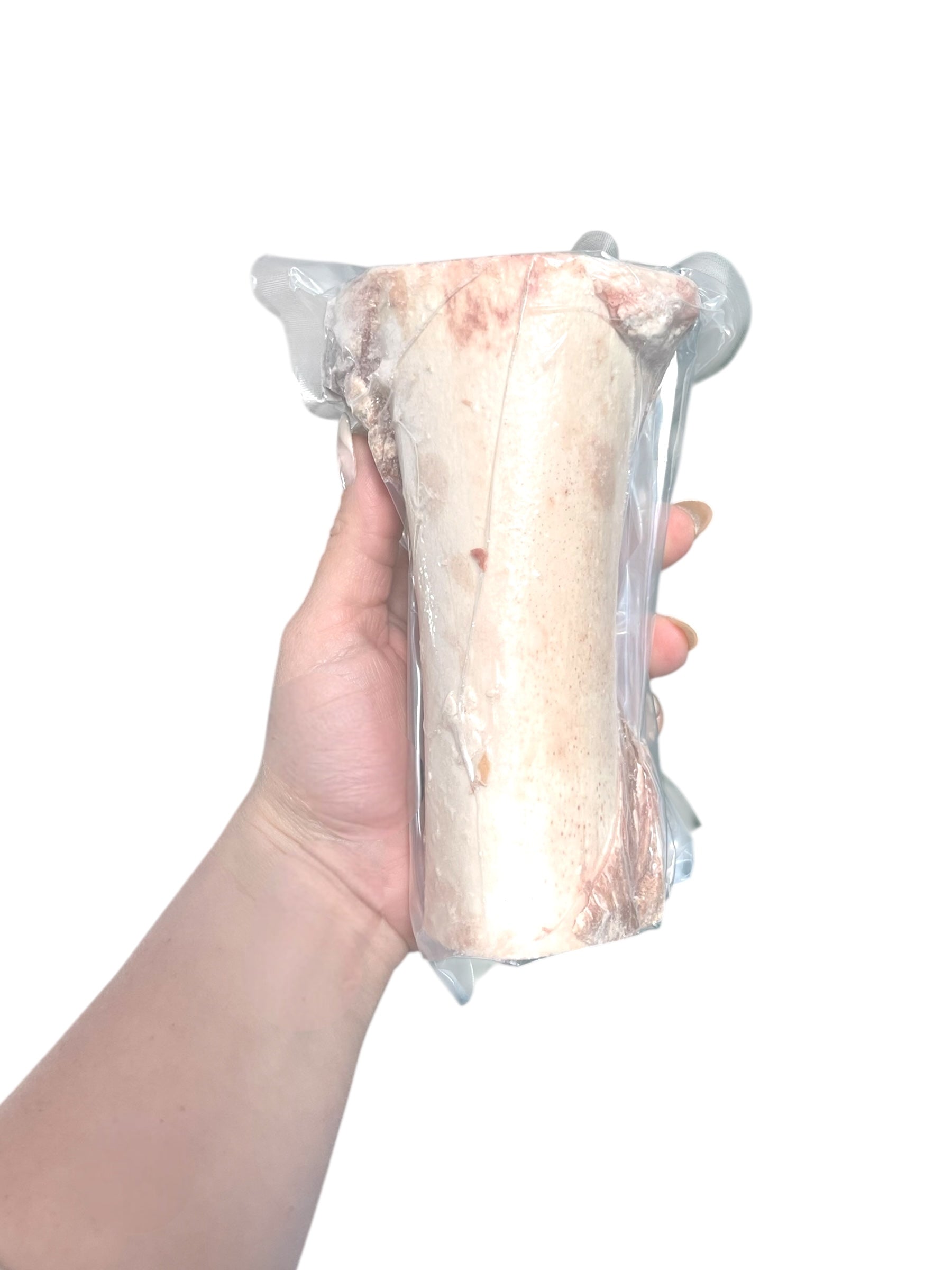 Single raw bone packaged and ready to freeze