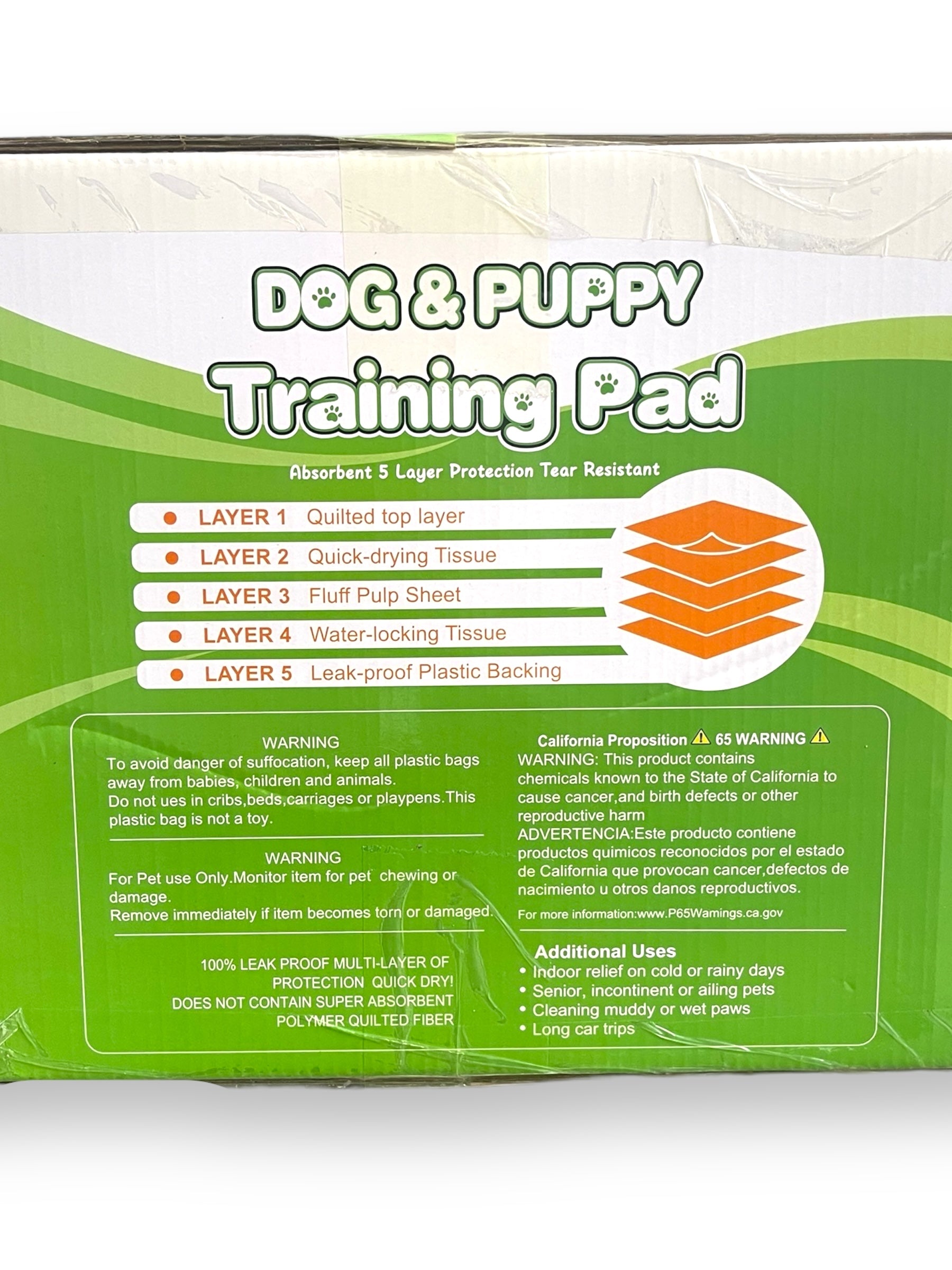 Packaging of NEZO 150-count dog pads