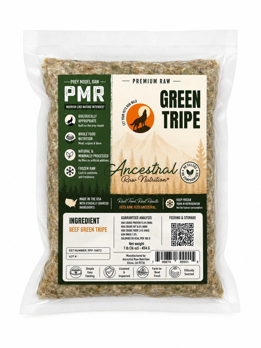 Raw Beef Green Tripe