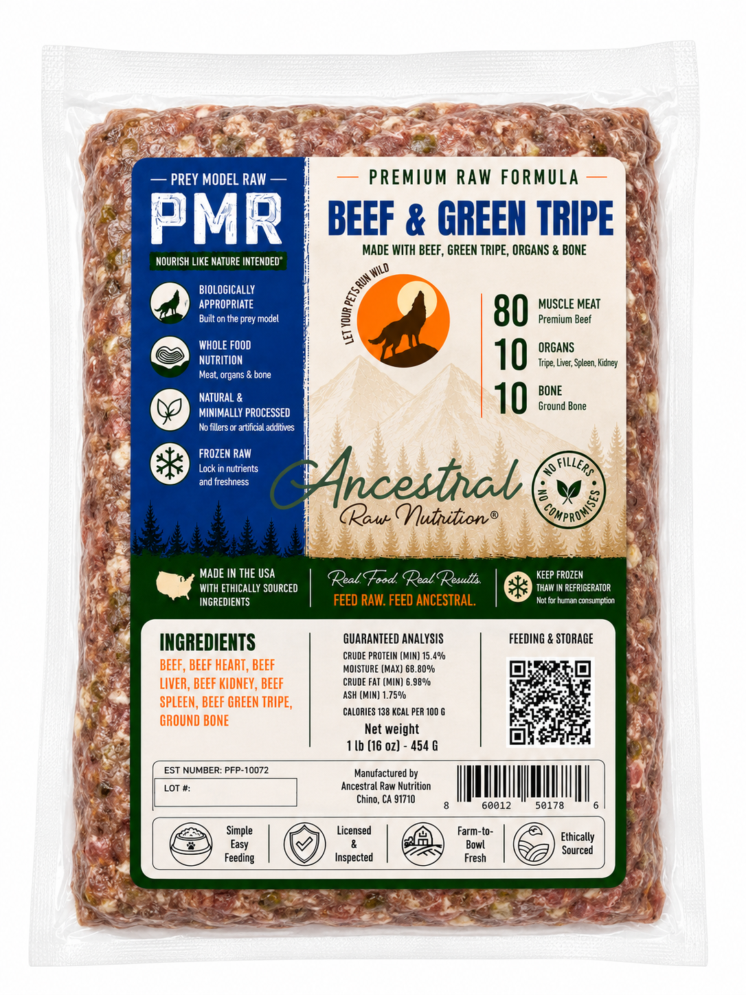 Beef & Green Tripe Blend