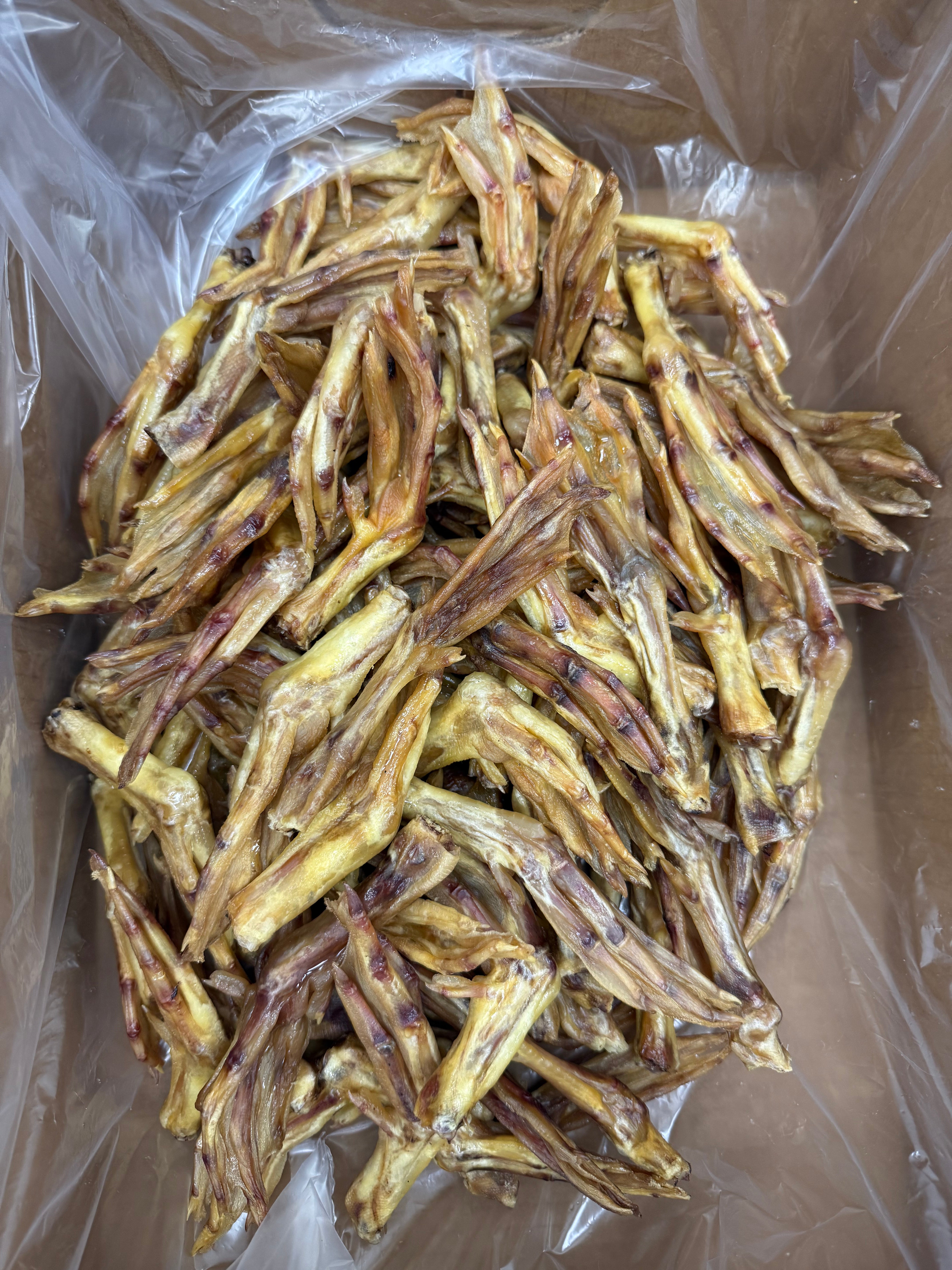 Dehydrated Duck Feet 100 Count Bulk