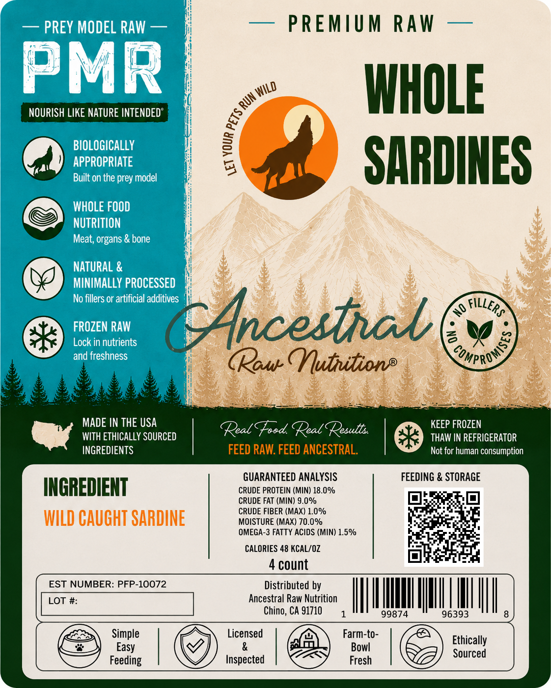 Raw Wild Caught Sardines